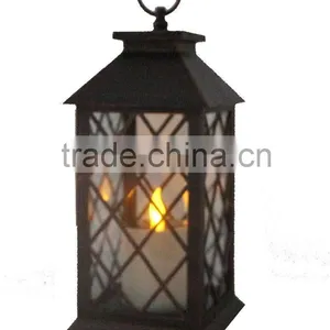 Made in China Wholesale Cheap Led Light Plastic Solar Lantern With Metal Handle for Outdoor Decoration thumbnail-4