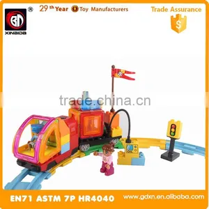 New Toys 3 IN 1 Magical Magnet With Electric Train Magnetic Building Block thumbnail-1