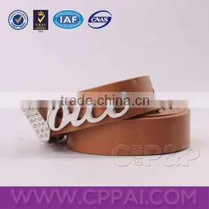Simple Modern Belt With Custom Letter Logo Down Buckles for Men thumbnail-1