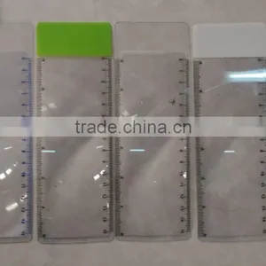 Plastic Promotional Bookmarks Magnifier Ruler thumbnail-2