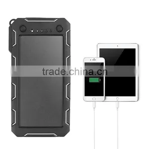 Waterproof 15000mah Universal Solar Power Bank Cell Phone Charger 5v 2a for Laptop thumbnail-2