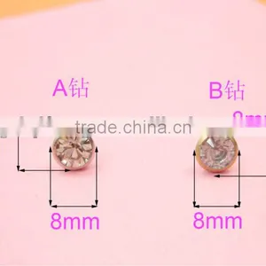 Wholesale Decoration Handbag 8mm 9mm 10mm DiamondA and B Rivet Without Cap thumbnail-1