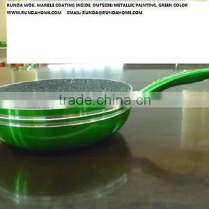 Metallic Coating Deep Frying Pan WOK thumbnail-5