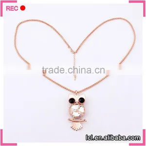 Women Accessories Jewelry Owl Pendant Necklace, Women Accessories Wholesale thumbnail-2
