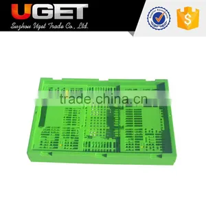 Large Capacity Stackable Plastic Material Foldable Transport Crate thumbnail-3