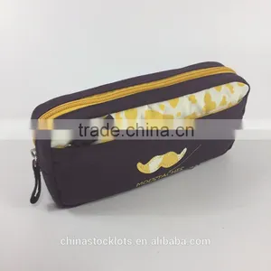 2016 New Cute Zipper Canvas Student Pencil Bag Pen Case Stationery Pouch Pencil Box DHL Free Shipping thumbnail-2