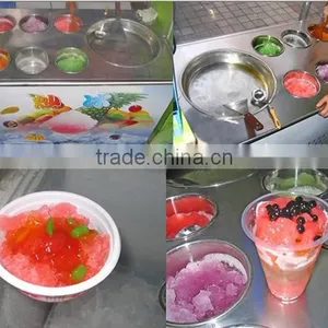 Newest Double Pan Rolling Fry Ice Cream Machine for Sale thumbnail-1