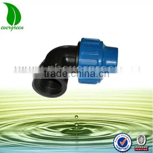 PE Pipe Compressure Fitting 90 Degree Male/female Elbow thumbnail-1