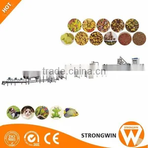 China Strongwin Full-automatic Pet Food Processing Equipment Fish Cat Dog Pet Feed Bulking Machine thumbnail-1