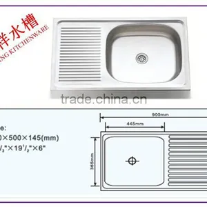 JZ-827 Stainless Steel Kitchen Sink Equipment Lavabo thumbnail-1