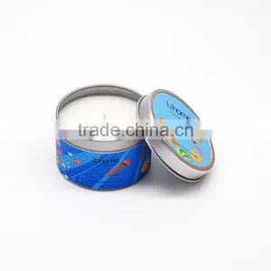100% Natural Soy Wax Candle in Metal Jar , Scented Candle,natural Essence Candle thumbnail-5