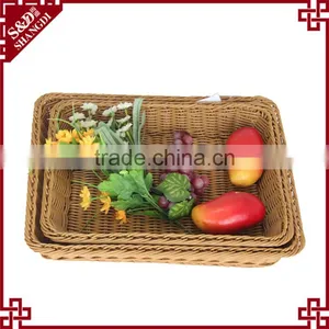 Functional Durable Rattan Woven Vegetable Store Equipment Fruit Basket thumbnail-3