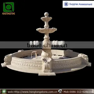 Stone Garden Products Cheap Yellow Granite 3 Tier Water Fountains thumbnail-1