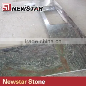 Prefabricated Kitchen Counter Tops Multicolor Green Granite Countertop thumbnail-1