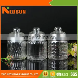 Hot Selling Products Embossed 320ml Free Sample Small Glass Jars thumbnail-1