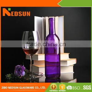 Factory Supply Best Price 750ml Factory Direct Purple Wine Bottles thumbnail-1