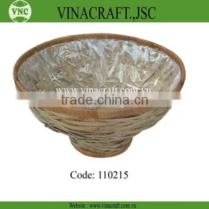 Eco-friendly Bamboo Flower Pot in Natural Color thumbnail-1