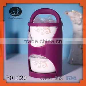 Ceramic Bowls With Airtight Lid thumbnail-1