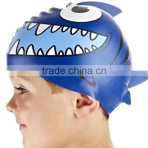 High Quality and Fashion Design Silicone Ear Waterproof Swim Caps thumbnail-4