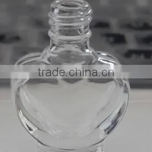Wholesale New Style Heart Shaped Nail Polish Glass Bottle Factory in China thumbnail-2