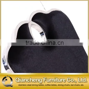 Cross Legs Stainless Steel Dining Chair for Banquet thumbnail-4