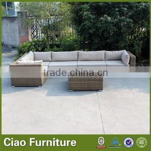 7.0 mm Half Round Wicker Furniture Outdoor Sofa Set thumbnail-1