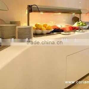 Solid Surface Quartz Countertop for Fast Food Counter Design thumbnail-2