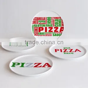 2017 Promotional Ceramic Cheap Pizza Plate With Decal Printing thumbnail-2