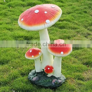 Resin Mushroom Yard Ornament Outdoor Garden Mushroom Statues thumbnail-2