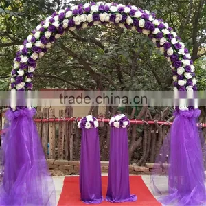 Decorative Artificial Plastic Wedding Flower Arch for Outdoor thumbnail-4