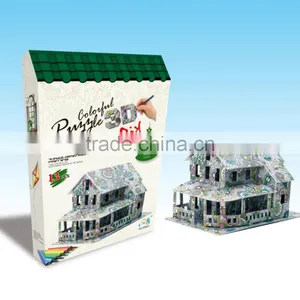 Newly-developed 3D Painting Paper Puzzle for Kids LT8882A thumbnail-1
