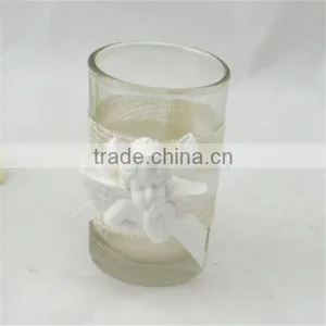 Lovely Angle Shaped Hanging Glass Candle Holder for Birthday thumbnail-1