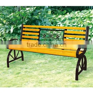 High Quality Cheap OUTDOOR Stainless Steel DOUBLE Seating PARK Bench HY-8 thumbnail-2