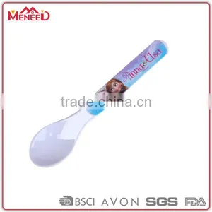 Food Grade Material 100% Mealtime Feeding Kids Plastic Spoons With Princess Printing thumbnail-1