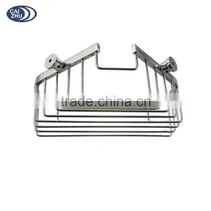 Simple Style Hanging Bathroom Shower Rack With Soap Dish thumbnail-3
