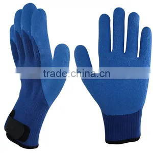 NMSAFETY 7 Gauge Crinkle Latex Dipped Palm Acrylic Terry-Knit Cold Protection Glove thumbnail-1