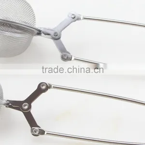 2-Size Stainless Steel Tea Tools Snap Mesh Tea Ball Infuser Strainer thumbnail-6