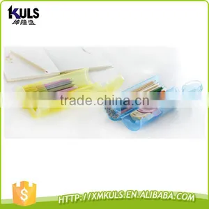 Multi-function Creative Candy Color Plastic Pen Container Transparent Plastic Box thumbnail-1