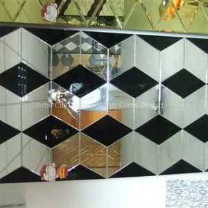 Frameless Deco Wall Mirror, Art Deco Mirror for Wall and Home Decor Mirror thumbnail-4