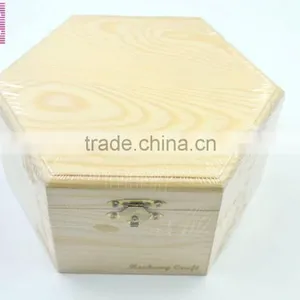 Natural Pine Wood Box Hot Selling Unfinished Wood Box thumbnail-1