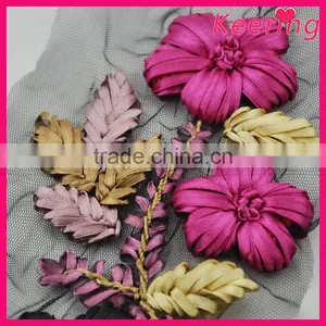 New Design Embroidery Patch With Flower WPHA-109 thumbnail-2