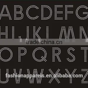Crystal Letter Custom Tennis Hot Fix Rhinestone for Clothing thumbnail-2