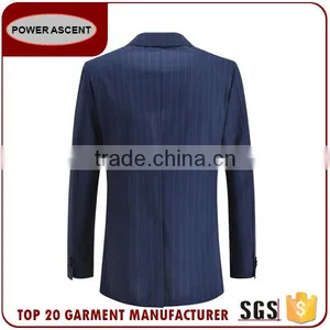 Best Brand Chinese Factory Custom Design Men'S Slim Fit Stripped Suit For Men thumbnail-2
