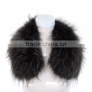 Myfur Dark Purple Raccoon Fur Collar Detachable Parka Trimmed thumbnail-3