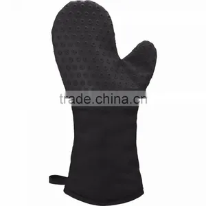 Silicone Grilling Mitt - Mitt's Long Length Perfect for Cooking Items on the Grill, Tested to Withstand Heats up to 204'F/400'F thumbnail-4