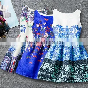 2015 New Design Ruffle Chiffon Flower Girl Dress thumbnail-1