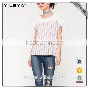 Simple Design Vertical Striped Women Summer t Shirt Design thumbnail-2