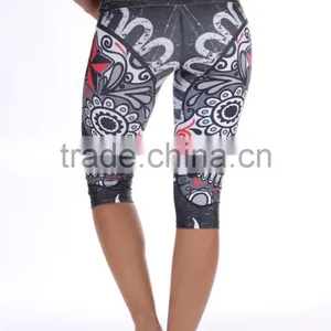Cheap Womens Printed Leggings Best Yoga Pants for Women thumbnail-6
