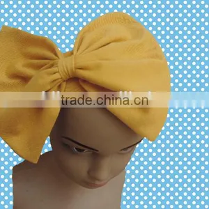 Baby Girls Cute Hair Bands Boutique Children Pure Cotton Headbands With Big Bowknot Wholesale Cheap Hair Bow Children Hairbands thumbnail-4