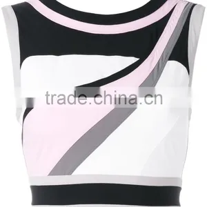 2017 New Style Custom Made Sexy Seamless Stretch Yoga Sport Bra Ladies Fashion Cropped Top thumbnail-6